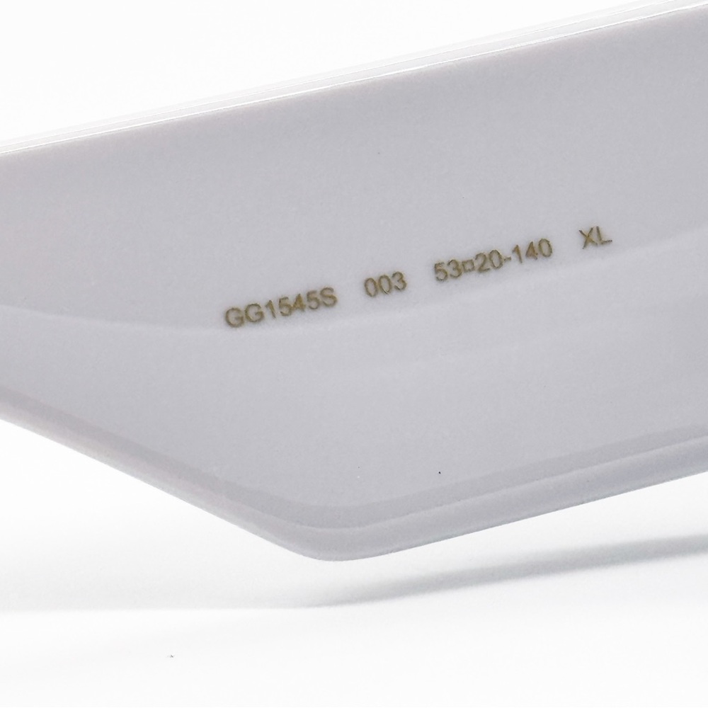 NEW GUCCI GG1545S 003 SQUARE LIGHT GREY WOMEN SUNGLASSES GUCCI EYEWEAR - Picture 11 of 14
